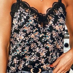 Cami top with floral print